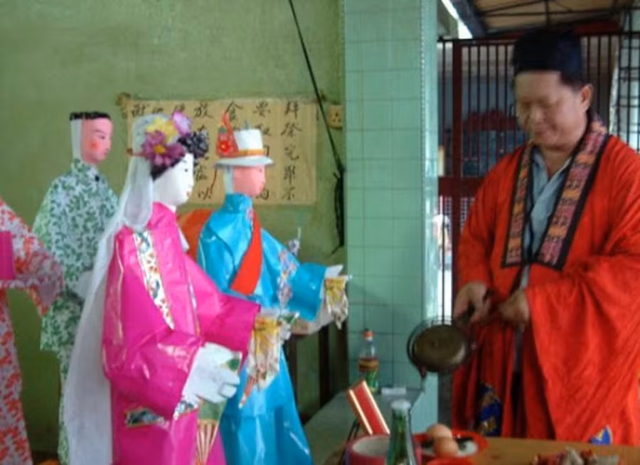 “Đám cưới ma” giữa hai người đã khuất.