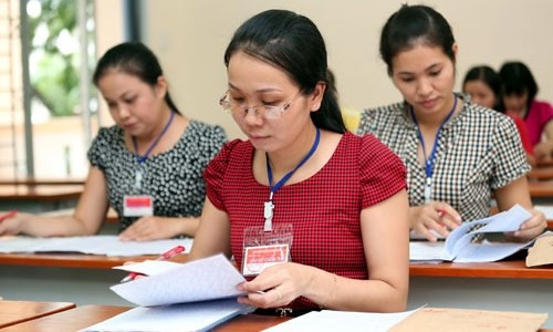 Công tác chấm thi đảm bảo tiến độ, nghiêm túc, đúng quy chế