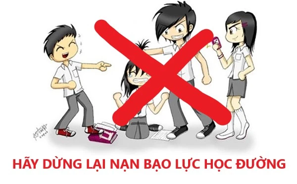 Vấn nạn bạo lực học đường có thể xảy ra ở trong hoặc ngoài nhà trường và cần phải được ngăn chặn. Ảnh minh họa: INT.