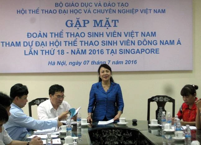 Đoàn thể thao sinh viên Việt Nam lên đường tham dự Đại hội thể thao Sinh viên ĐNÁ