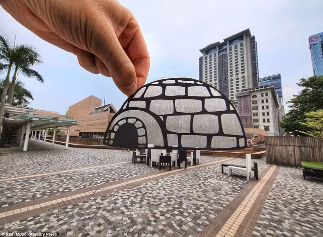 Các điểm đến lạ mắt khi được cắt ghép hình giấy