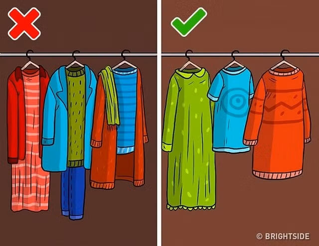 10 thói quen sai lầm khi sắp xếp, dọn dẹp tủ quần áo - Hình 4