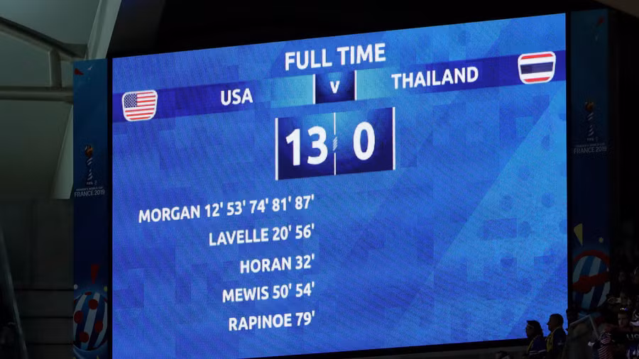 Chiến thắng đậm nhất từ đầu giải