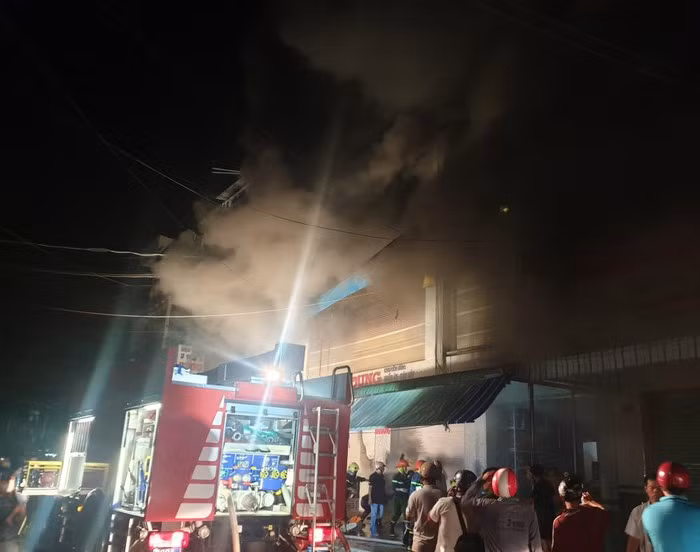 Cháy chợ lớn nhất TP Cà Mau.