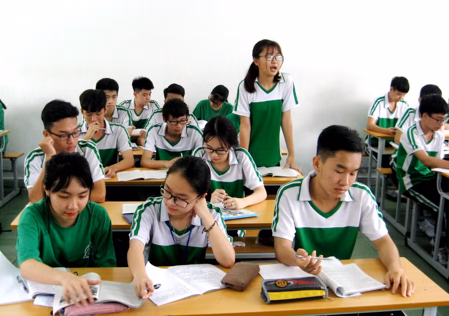 Trường học là ngôi nhà thân thiện của HS. Ảnh: Ngọc Dư