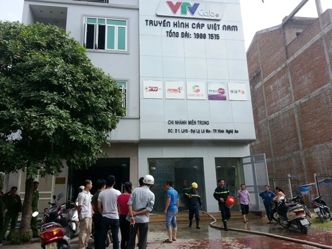 Hoả hoạn tại toà nhà VTV Cap Nghệ An