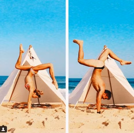 Chàng trai mặc bikini bắt chước đủ tư thế của người yêu hình ảnh 5 chang trai mac bikini bat chuoc du tu the cua nguoi yeu hinh anh 5