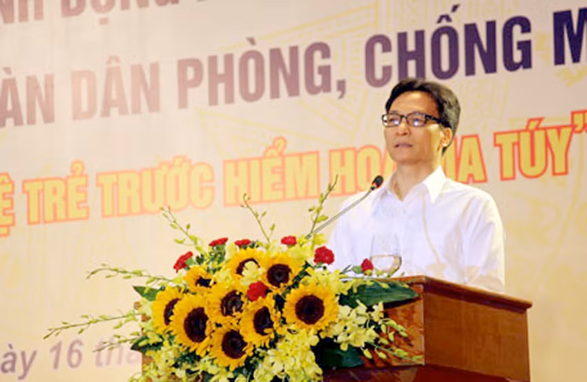 Phó Thủ tướng Vũ Đức Đam phát biểu tại Lễ mít tinh 