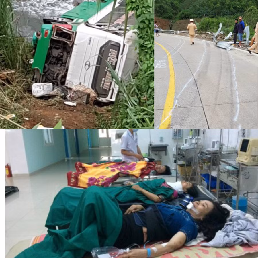 Nạn nhân kể về phút kinh hoàng khi xe khách chở 44 người lao xuống vực ở đèo Lò Xo, Kon Tum