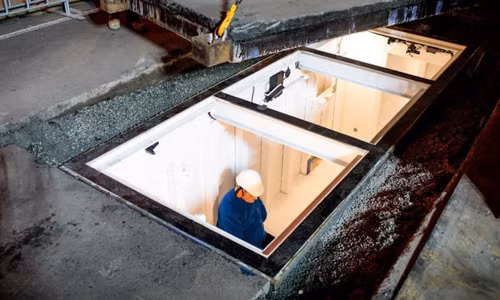 Mike Parr nhốt mình dưới lòng thành phố Hobart, từ ngày 14 đến 17/6.