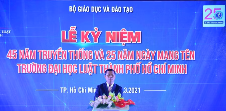 Thứ trưởng Nguyễn Văn Phúc phát biểu tại buổi lễ