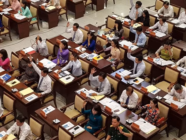 Đại biểu tại phiên họp nhất trí thông qua Đề án sữa học đường giai đoạn 2018 - 2020