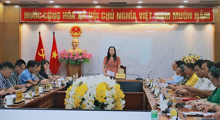 Họp báo về Giải thưởng Văn học nghệ thuật tỉnh Thái Nguyên.