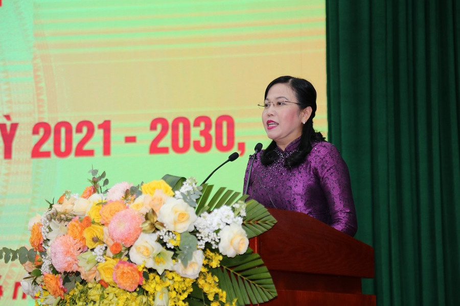 Bí thư Tỉnh ủy Thái Nguyên Nguyễn Thanh Hải phát biểu tại Hội nghị.