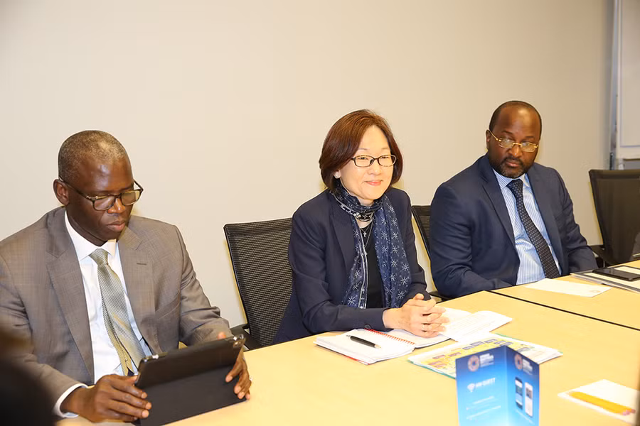 Bà Lesy Goh, Giám đốc Kiến trúc và Công nghệ WB tại cuộc làm việc với Bộ trưởng, Chủ nhiệm VPCP Mai Tiến Dũng - Ảnh: VGP