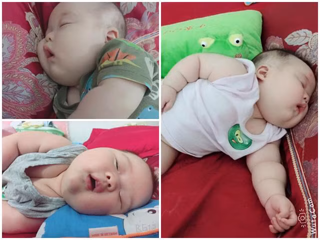 me bim sua thich thu khoe anh con yeu ngu say voi nhung tu the sieu ba dao - 3