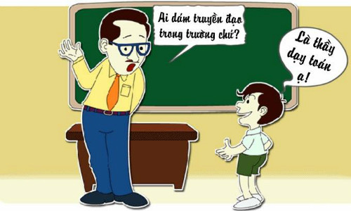 Học trò khổ vì thầy giáo truyền đạo