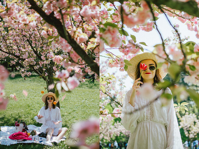 Những mẫu váy trắng kiểu dáng nhẹ nhàng, phom dáng rộng sẽ giúp người mặc thoải mái khi đi picnic. Xuống phố cuố tuần với những set đồ trẻ trung - 2