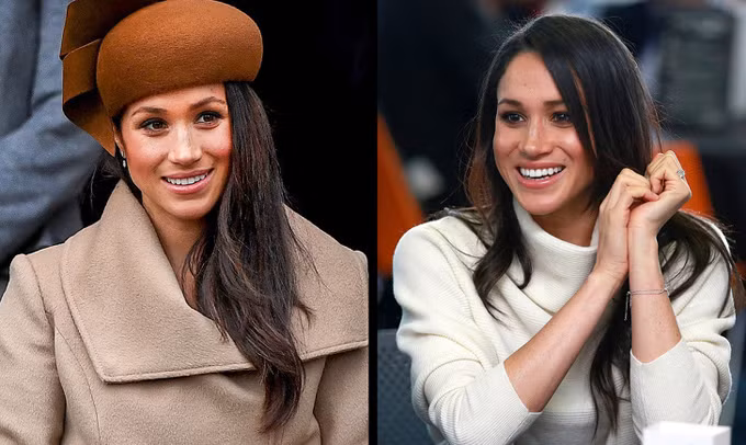 Ưu tiên váy áo có màu sắc hợp tone daKate Middleton thường xuất hiện cùng xiêm y xanh da trời, trong khi Meghan Markle chuộng các gam trung tính như camel, trắng ngà, nâu nhạt...