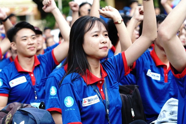 Các bạn trẻ đều thể hiện quyết tâm và lòng nhiệt huyết được cống hiến sức mình cho xã hội