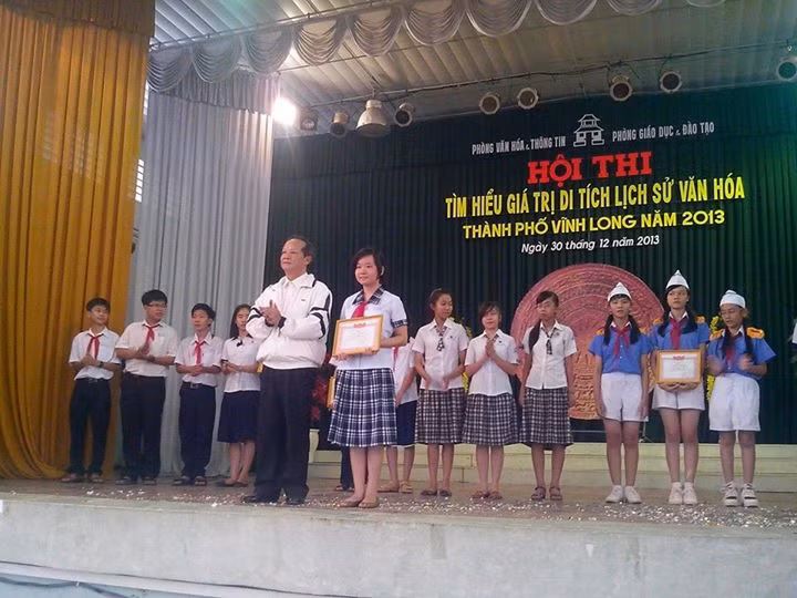 Học sinh lớp 6 chất lượng cao trường THCS Lê Quý Đôn (Phường 1, TP Vĩnh Long). Ảnh: Báo Vĩnh Long