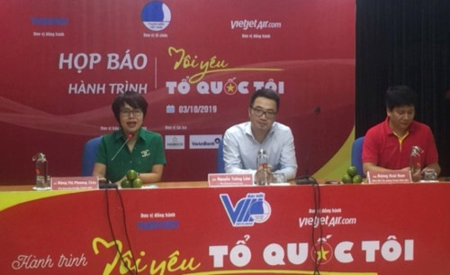 Họp báo về hành trình Tôi yêu tổ quốc tôi năm 2019.