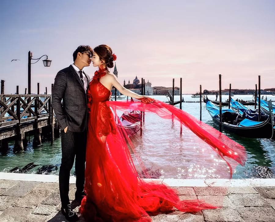 Ảnh cưới của rich kid Hà Thành.