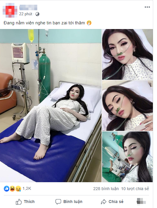 Đang nằm viện nghe tin bạn trai tới thăm, cô gái bật dậy trang điểm nhưng cái kết khiến ai nấy hết hồn ảnh 1 Đang nằm viện, nghe tin bạn trai tới thăm, cô gái bật dậy trang điểm nhưng nhìn khuôn mặt sau đó ai nấy đều hết hồn-1