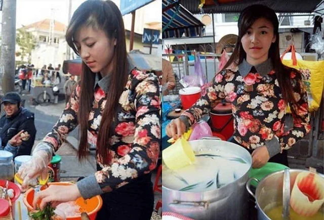 Hotgirl bánh tráng trộn.