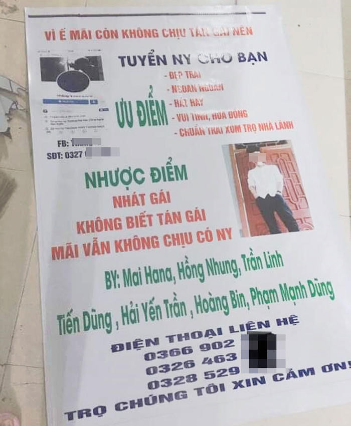 Thanh niên "ế bền vững nhất xóm" được tặng quà sinh nhật có "1-0-2" ảnh 1 Một nhóm bạn đã gom tiền thiết kế hẳn một banner màu sắc sinh động, đầy đủ thông tin để tuyển bạn gái cho bạn thân