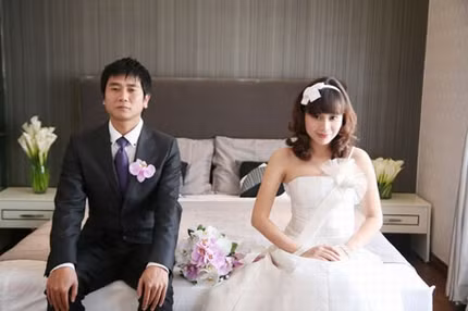 Đám cưới của Lưu Hương Giang và Hồ Hoài Anh cách đây 10 năm.