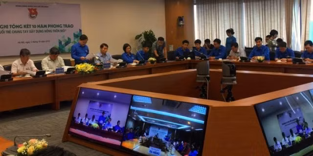 Hội nghị trực tuyến tại 63 điểm cầu trên cả nước.