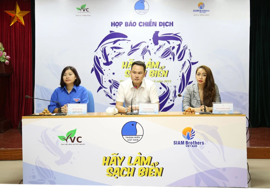 Họp báo giới thiệu về Chiến dịch “Hãy làm sạch biển” năm 2019.