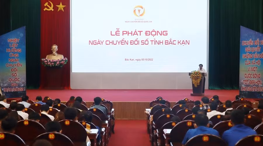 Lễ phát động Ngày chuyển đổi số tỉnh Bắc Kạn.