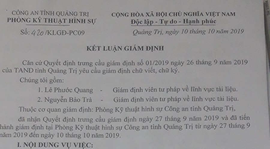 Vụ công dân kiện UBND TP Đông Hà (Quảng Trị): Phát hiện bất thường trong hồ sơ