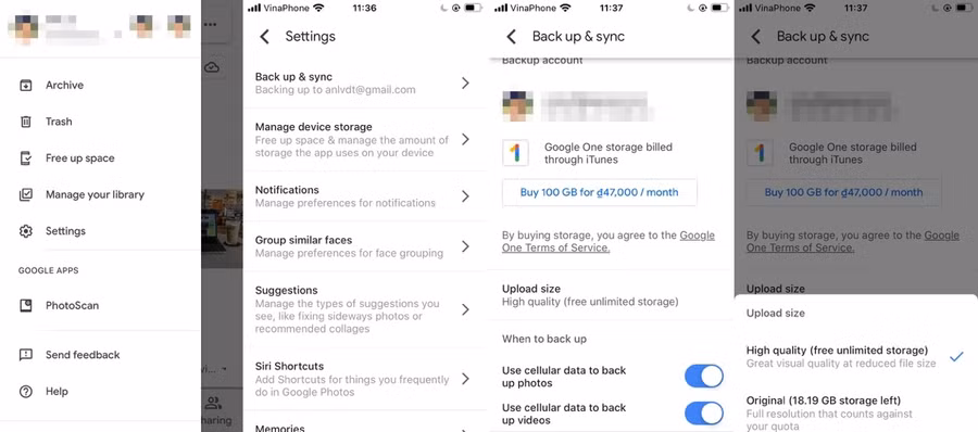 Cách nén ảnh và video trên Google Photos để tiết kiệm không gian lưu trữ