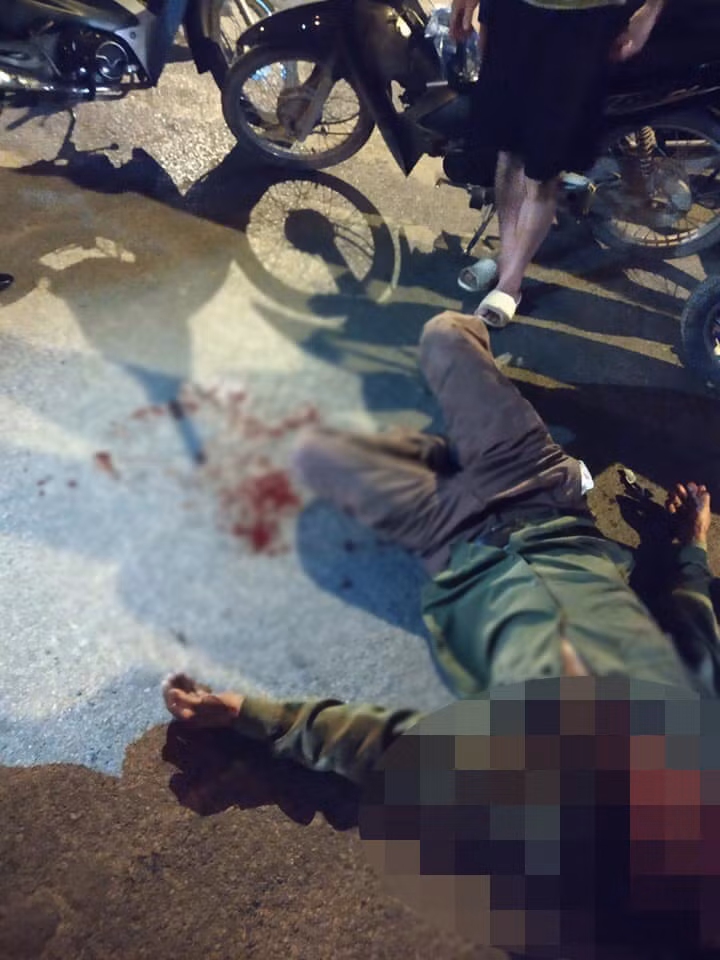 tai xe xe bien xanh bo chay sau khi tong nguoi ra trinh dien hinh 1