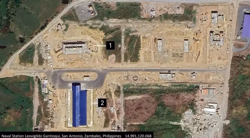 Các công trình triển khai BrahMos của Philippines ở tỉnh Zambales trên đảo Luzon trên bờ Biển Đông Các công trình triển khai BrahMos của Philippines ở tỉnh Zambales trên đảo Luzon trên bờ Biển Đông