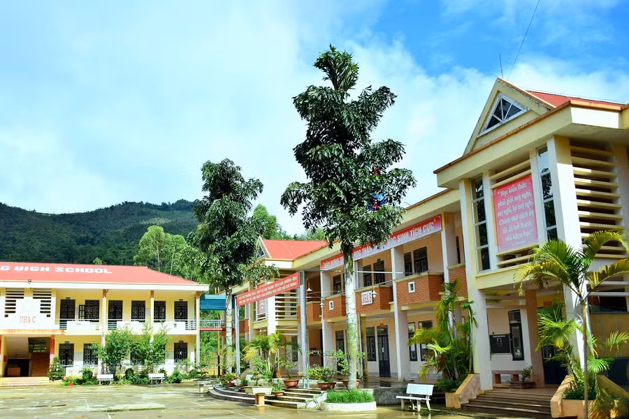 Không gian ngôi trường THCS-THPT Tả Sìn Thàng