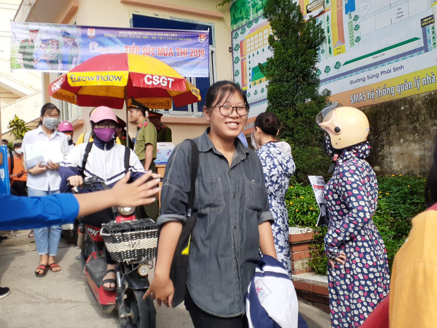 Thí sinh tự tin trước một kỳ thi an toàn, nghiêm túc