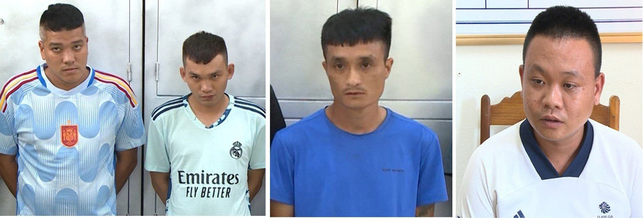 Nhóm cầm đầu đứng ra tổ chức sới bạc. (Ảnh: CATH)