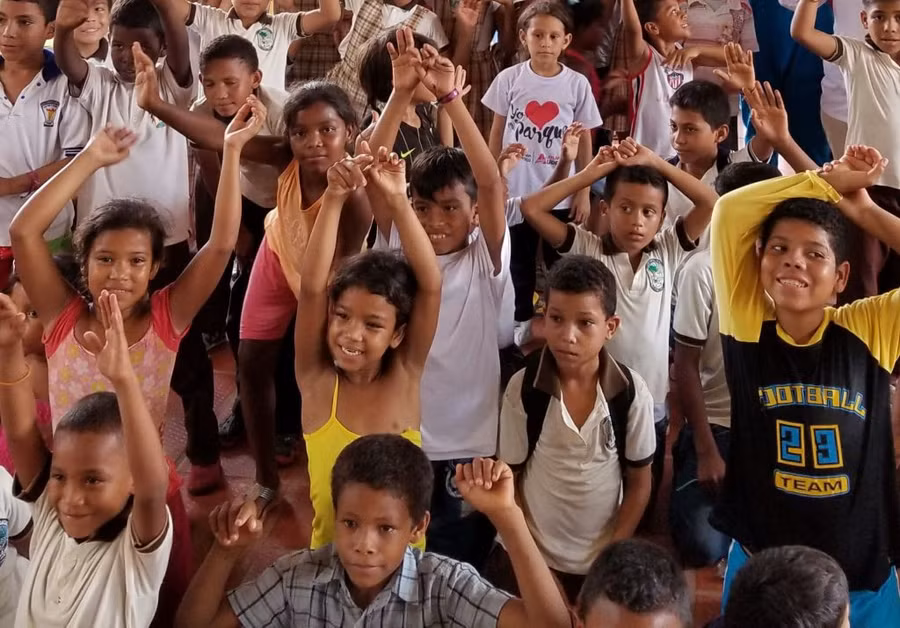 Ở Colombia, 3 trong số 10 trẻ em từ các vùng nông thôn chưa bao giờ đi học. Ảnh: Pureearth