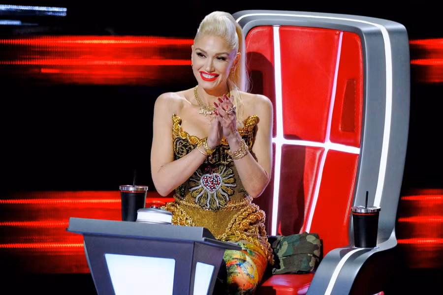Gwen Stefani trong một lần ngồi ghế giám khảo tại chương trình “The Voice”.