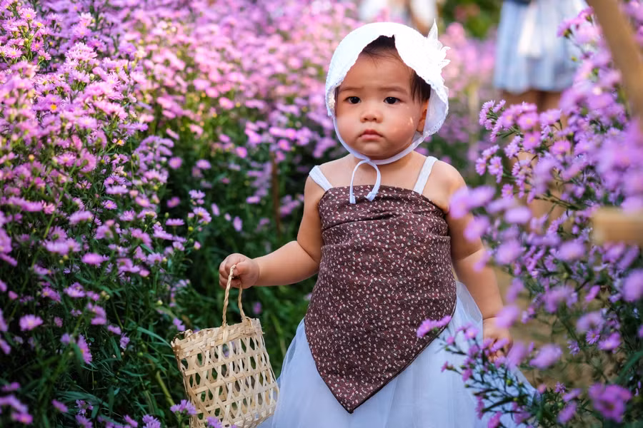 Khoảnh khắc hồn nhiên.