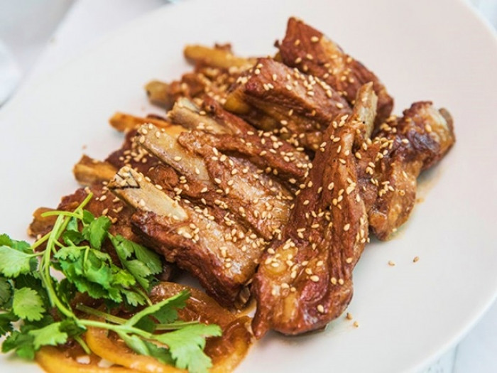 suon sot chanh mat ong ngon mieng