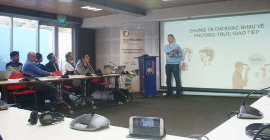 Đỗ Hoàng Thái Anh- Công ty dịch vụ ngôn ngữ ký hiệu thuyết trình về phương thức giao tiếp