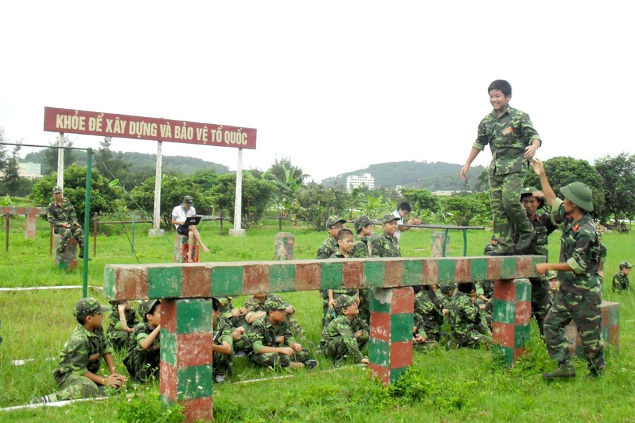 Học kỳ quân đội giúp các em trưởng thành trong sinh hoạt và vận động 