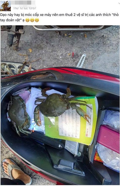 Vệ sĩ bảo vệ cốp xe máy. giai-phap-chong-dao-tac-moc-trom-cop-xe