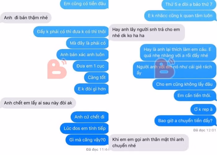 Màn đòi tiền từ người yêu cũ đang gây sốt mạng xã hội.