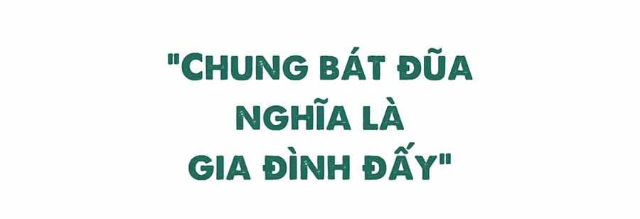 Chung bát đũa nghĩa là gia đình đấy